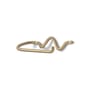 Toilettenpapierhalter Curvature gold metall / Messing - Ferm Living