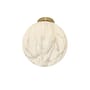 Plafoniera Carrara Large vetro bianco oro / Ø 28 cm - Vetro effetto marmo - It's about Romi