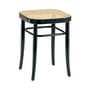 Vienna 144 Stool cane & fibres black natural wood / H 45 cm, caned seat - 1908 reissue - Wiener GTV Design