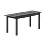 Banc Linear métal noir / L 110 cm - Muuto