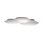 Plafoniera Puck vetro bianco Tripla / 56 x 49 cm - Vibia