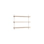 Scaffale Wall Shelving – ws.65.1 legno naturale / En&ls 85 x H 65 cm x P 17,5 cm - MOEBE