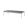 Table basse Sett LN12 marbre vert / 140 x 60 x H 34 cm - &tradition