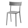 Chaise empilable Catwalk plastique gris / Recyclé - Finition mate soft touch - Kartell