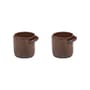 Out of Lines Espresso cup ceramic brown / Set of 2 - Ø 6.3 x H 6.4 cm - Serax