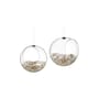 Set de 2 mangeoires à oiseaux design verre / Ø 12,3 cm - Eva Trio