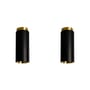 Pack promo  metallo nero / Set di 2 Plafoniere Tobo C65 - Ø 6,5 x H 16,5 cm - DCW éditions