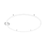 Applique Alphabet of light Circular plastique blanc / LED - Ø 155 cm / Bluetooth - Artemide