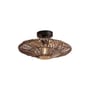 Plafonnier Zanzibar fibre végétale bois beige / rotin / Ø 40 cm - GOOD&MOJO
