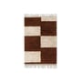Mara Small Rug textile brown / 80 x 120 cm - Hand-knotted wool - Ferm Living