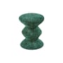 Sgabello imbottito Zig Zag Soft tessuto verde - Pols Potten