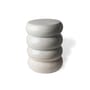 Table d'appoint Chubby céramique blanc / Céramique - Ø34 x H44 cm - POLSPOTTEN
