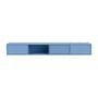 Octave VII Wall-mounted TV unit wood blue / W 183.6 x D 30 x H 24 cm - MONTANA