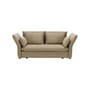 Canapé droit Mariposa tissu beige / 2 places - L 180 à 210 cm / Accoudoirs & dossier inclinables - Vitra