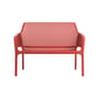 Banc avec dossier Net orange / Empilable - L 116 cm - NARDI
