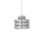 Pendelleuchte Spike glas silber / Ø 24 x H 20 cm - Bloomingville