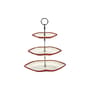 Servierplatte Les Objets Mouleversants keramik rot / 3 Tabletts - Serax