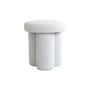 Pouf Big Foot tessuto bianco / Tessuto bouclé - 101 COPENHAGEN