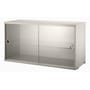 Caisson / Portes vitrées coulissantes - L 78 x P 30 x H 42 cm - String Furniture
