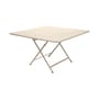 Tavolo pieghevole Caractère metallo bianco beige / 128 x 128 cm - Fermob