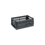Panier Colour Crate plastique gris Small / 17 x 26,5 cm - Recyclé - Hay