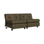 Sofa Amanta leder grün / Modulable - B 158,5 cm / Neuauflage 1966, Mario Bellini - Hay