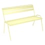 Banc avec dossier Monceau métal jaune / 2 à 3 places - L 116 cm - Fermob