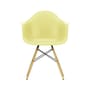 Sessel RE DAW - Eames Plastic Armchair plastikmaterial gelb / (1950) - Beine aus hellem Holz / Recycled - Vitra