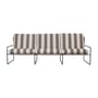 Canapé de jardin 3 places Desert tissu marron L 233 cm - Ferm Living