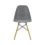 Chaise RE DSW - Eames Plastic Side Chair plastique gris / (1950) - Pieds bois clair / Recyclé - Vitra