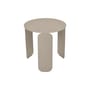 Couchtisch Bebop metall braun beige / Ø 45 cm - Fermob