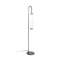 Tokyo Floor lamp metal white black / H 140 cm - Metal & fabric - Maison Sarah Lavoine