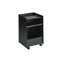 Carrello portavivande con ruote Folded Low metallo nero / Aperto - H 61,5 cm - Muuto