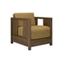 Gepolsterter Sessel Roan textil gelb - Ethnicraft
