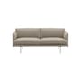 Sofa 2 Sitzer Outline textil beige / L 170 cm - Muuto