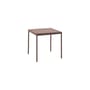 quadratischer Tisch Balcony metall rot / 75 x 76 cm - Stahl - Hay