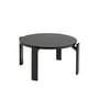 Table basse Rey bois noir / By Bruno Rey x Dietiker, 1971 - Ø 66,5 x H 32 cm - Hay