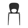 Pikaia Stacking chair plastic material black Plastic & metal legs - Kristalia