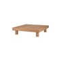 Table basse Monocle Outdoor bois naturel / 83 x 83 x H 20 cm - Ethnicraft