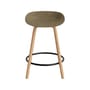 Tabouret de bar Mat / H 65 cm - Algue marine / Pieds hêtre - Normann Copenhagen