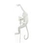 Applique avec prise Monkey Hanging plastique blanc / Indoor - H 76,5 cm - Seletti
