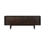 Buffet Flow bois marron / L 224 x H 82 cm - 2 portes coulissantes - Ethnicraft