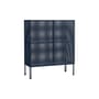 Buffet haut Perforated Cabinet Medium métal bleu / L 89 x H 106,5 cm - Hay