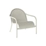 Fauteuil bas Groove Lounge métal beige - Tom Dixon