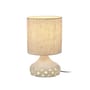 Lampe de table Oya 01   / Grès & tissu - Ø 25 x H 42 cm - Serax