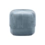 Pouf Circus Small tissu bleu / Ø 46 cm - Velours - Normann Copenhagen