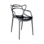 Stapelbarer Stuhl Masters plastikmaterial grau silber metall / metallic - Kartell