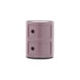 Componibili Storage plastic material purple / 2 Drawer - H 40 cm - Anna Castelli Ferrieri, 1968 - Kartell