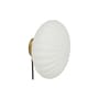 Kumu Wall light with plug glass white / Ø 25 cm - HÜBSCH