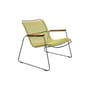 Fauteuil bas Click Roomy Lounge plastique jaune - Houe